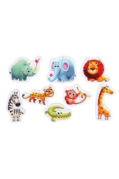 CUBIKA Cubika Puzzle African Animals, 16 pieces