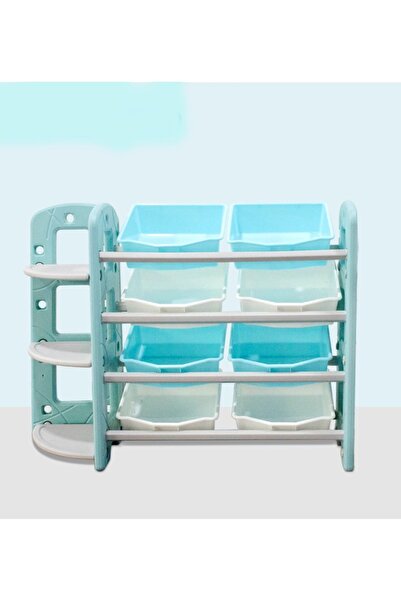 FULLJOY منظم ألعاب 8 صناديق تخزين مع رف زاوية من 3 طبقات