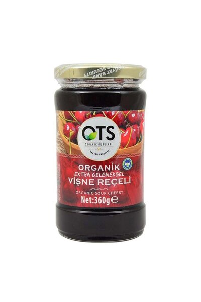 Öts Organik ve Şekersiz Vişne Reçeli 360gr
