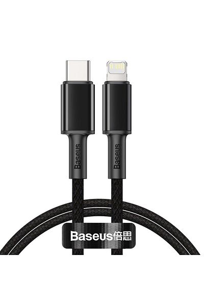 Baseus USB-C/Lightning Cable, Baseus, Fast Charging, 20 W, 1 m, Black