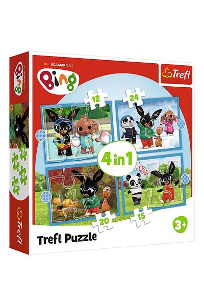 Trefl 4 in 1 puzzle pieces - Happy Bing