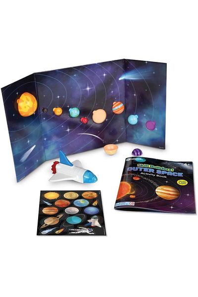 Learning Resources Set activitati educative Misiune in spatiu 9 piese puzzle si o racheta Learning Resources