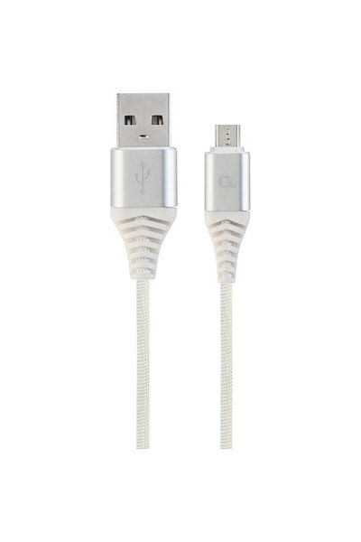 Gembird Power and data cable Gembird CC-USB2B-AMmBM-1M-BW2, USB 2.0 (T) to Micro-USB 2.0 (T), 1m, White