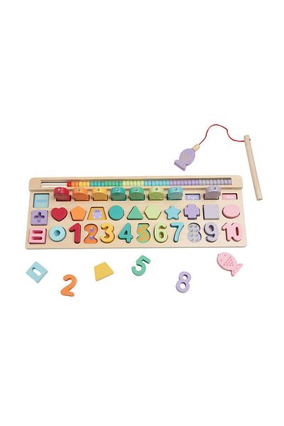 MomKi Momki Educational Game Wooden Puzzle, 4 in 1, 35 pieces