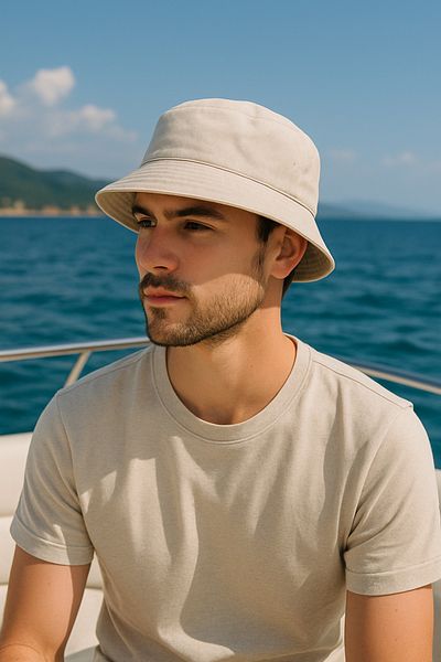 Çeşme Home Unisex 100% Cotton Bucket Hat Color and Size Options Sun Hat Fisherman Hat