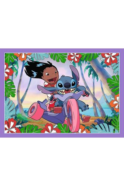 Trefl Trefl 4 v 1 puzzle, Disney Stitch, Kouzelný den