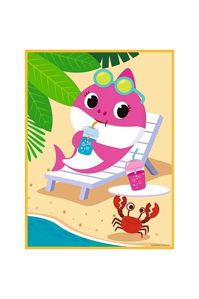 Trefl Puzzle Trefl Primo Baby Maxi, Baby Shark, 2x10 pieces