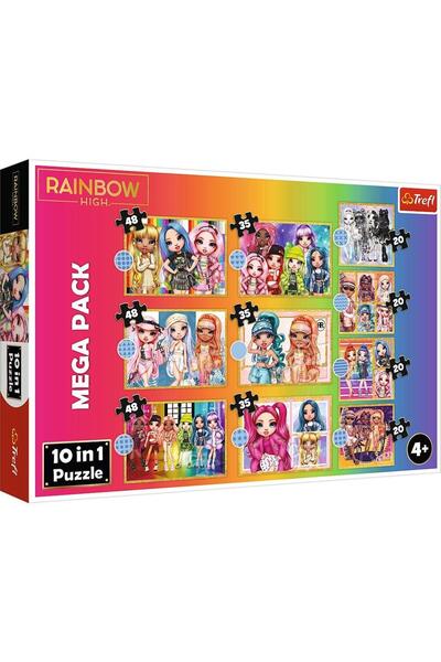 Trefl Puzzle Trefl 10 v 1 Rainbow High, Módní panenky