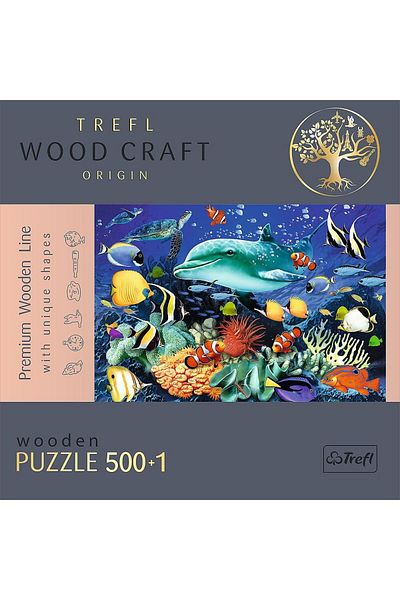 Trefl Trefl Wood Craft wooden puzzle, Marine life, 500+1 pieces