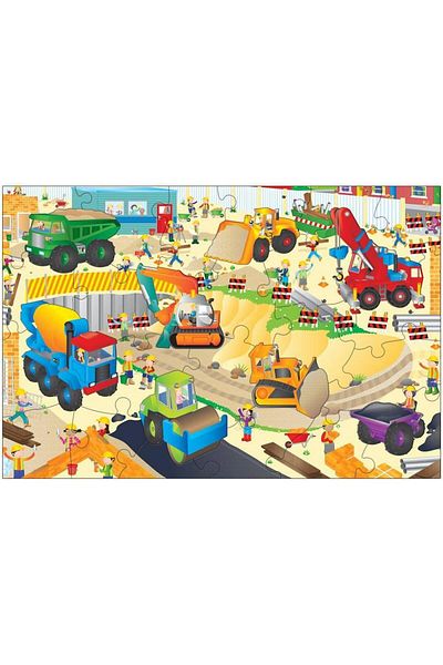 Galt Giant Floor Galt Construction Site Puzzle, 30 pieces
