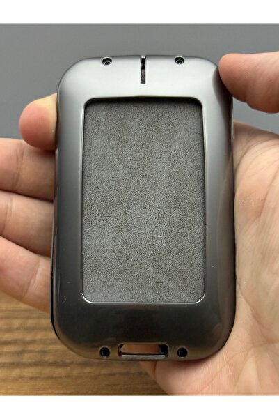 Mavi Keys Husă de protecție pentru chei din piele și metal cu 4 butoane, compatibilă cu Renault Talisman Megane4 Dacia Duster, culoare gri