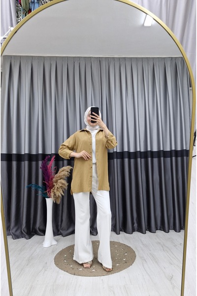 Butik قميص من قماش جوفري