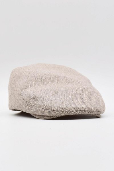 Külah Men's London Cap 100% Cotton Gatsby Ivy Cap Hat Beige