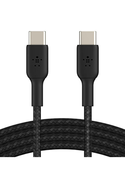 Belkin Cablu de date Belkin Boost Charge împletit, USB-C/USB-C, 1 m (Negru)