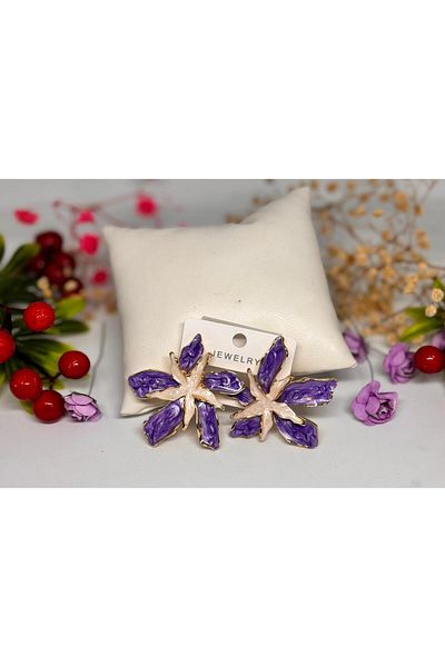 ısıkkonya Stainless Star Stylish Earrings Suitable for Daily Use [Allergy-Free Product]