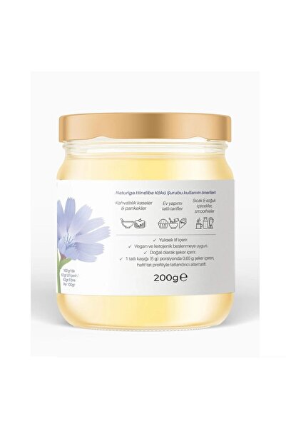 Naturiga %100 Hindiba Kökü Şurubu 200gr