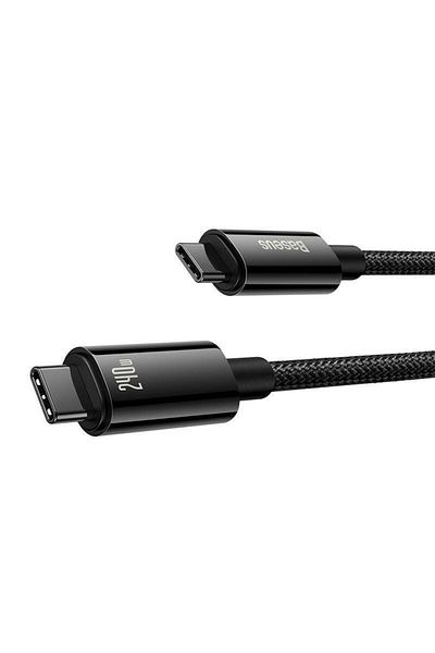 Baseus Data cable Baseus Tungsten Gold, USB Type-C, 240W, 1m (Black)
