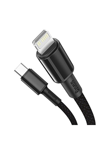 Baseus Καλώδιο USB-C/Lightning, Baseus, Γρήγορη φόρτιση, 20 W, 1 μ., Μαύρο
