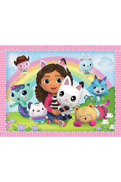 Trefl Puzzle Trefl 2 in 1 Memo Gabbys Dollhouse, Gabi si prietenii ei