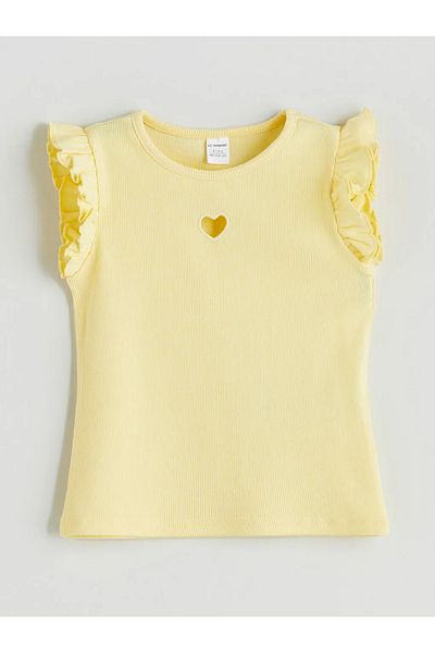 LC Waikiki Lcw Kids Crew Neck Embroidered Girl's Blouse