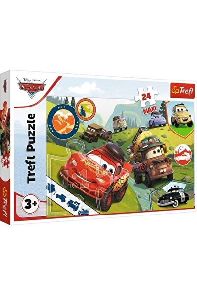 Trefl Maxi Trefl Puzzle Auta Šťastná auta, 24 dílků
