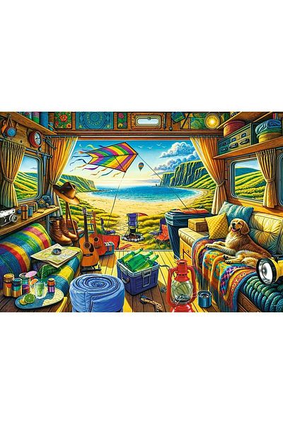 Trefl Trefl Premium Plus Tea Time Puzzle, Caravan Travel, 1000 pieces