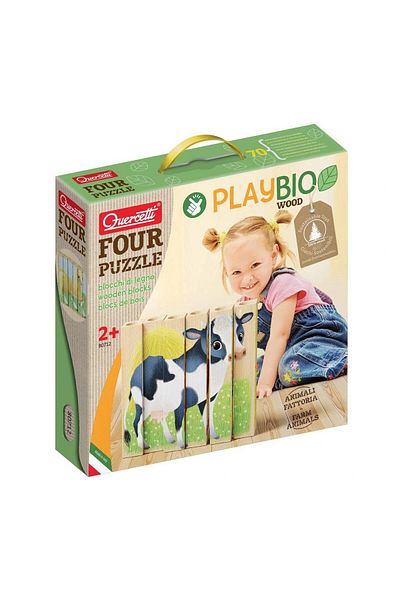 quercetti Puzzle Quercetti Four Bio Farm Animals