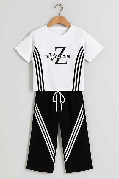 Midani Store Girl's Short Sleeve 100% Cotton Tracksuit Set 8 -16 Years