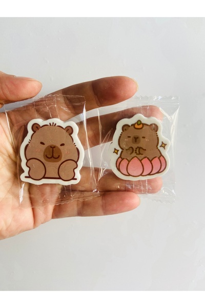 synshop Gumă de șters din cauciuc Capybara Capybara (2 bucăți)