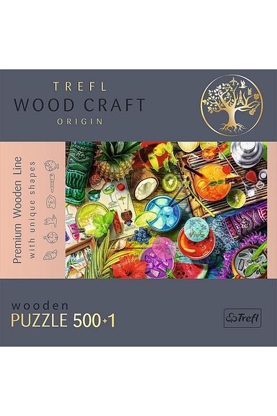 Trefl Trefl Wood Craft wooden puzzle, Colorful Cocktails, 500+1 pieces