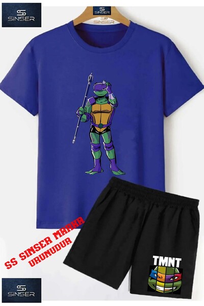 SS SİNSER Tricou cu gât rotund cu imprimeu special pentru copii UNISEX „NINJA...