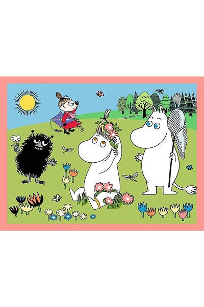 Trefl Joc Memorie si Puzzle Trefl 2 in 1 Memo Moomin