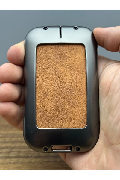 Mavi Keys Husă de protecție pentru chei din piele și metal cu 4 butoane compatibilă cu Renault Talisman Megane4 Dacia Duster, maro