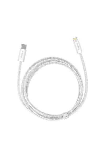 Baseus Cablu de date Baseus CALD000002, Incarcare rapida, Lightning - USB-C, 20 W, 1m, Alb