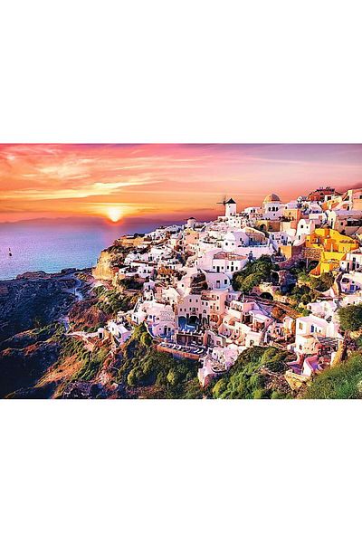 Trefl Puzzle Trefl 1000 piese - Sunset Over Santorini