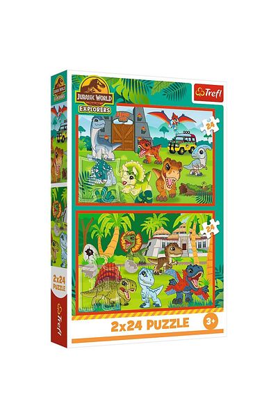 Trefl Trefl 2 x 24 piece children's puzzle - Little dinosaurs from Jurassic Park