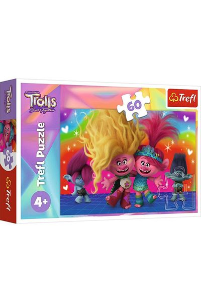 Trefl Trefl Puzzle - Trolls, Friendly Trolls, 60 pieces