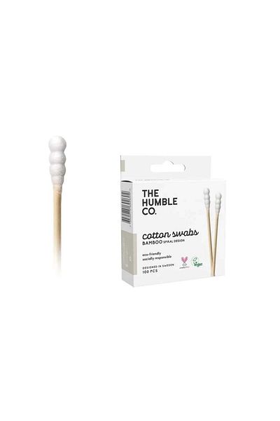 The Humble Co. Spiral Form Bamboo Ear Cleaning Stick 100 Pieces - White