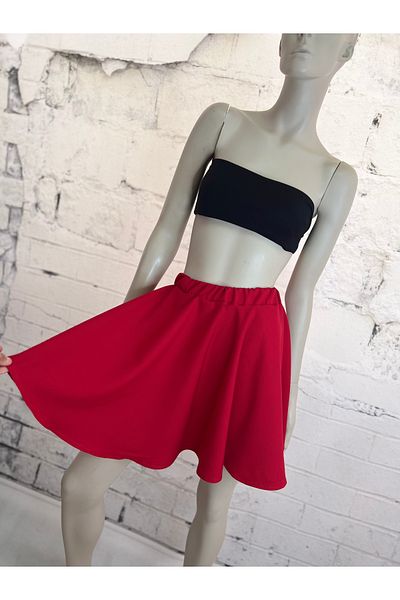 NA ADDESIGN Red Kiloş Skirt, Red Skirt