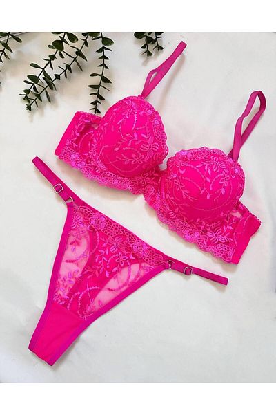 CES'Y LİNGERİE SET DE SUTIEN SEXY DE ZILNIC STILAT CU SUTĂ PUSH-UP SUPORTĂ