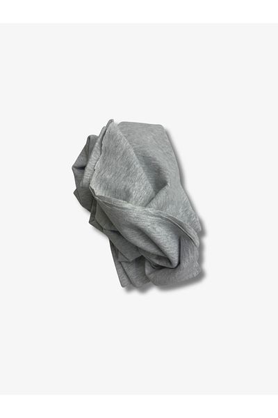 Yiğit Kumaş Gray Thin Rib Fabric, Piece 110X160 cm