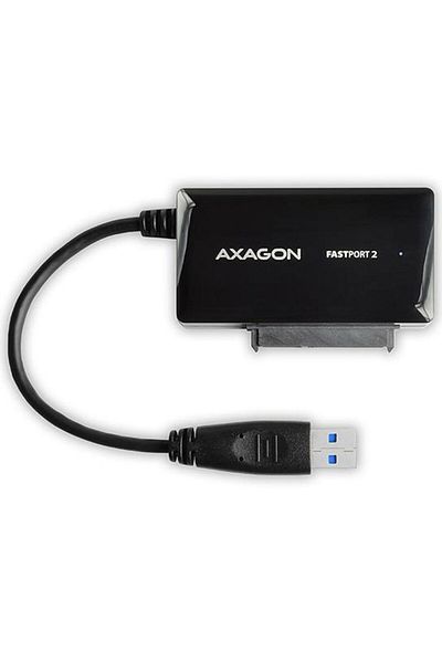 Axagon Adaptor Axagon ADSA-FP2A, USB 3.2 Gen 1, SATA 3.0, pentru HDD 2.5 inch, USB-A, Negru