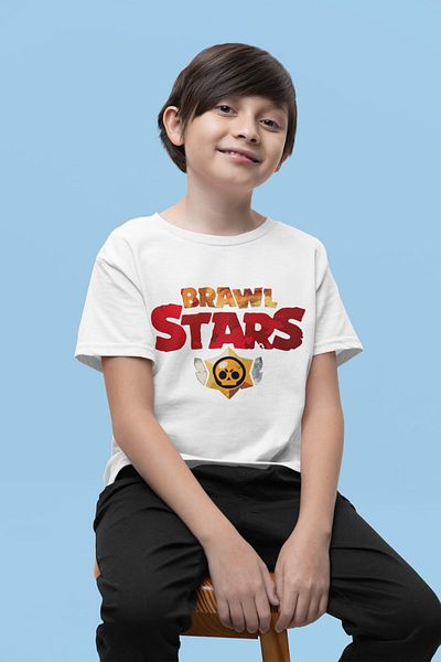 SEVBANO Tricou pentru copii Brawl Stars imprimat unisex pentru jocuri (vârste 1-12)