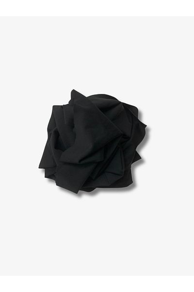 Yiğit Kumaş Flowing Flexible Suit Polyester Combed Fabric, Piece 100X160 cm Black Color