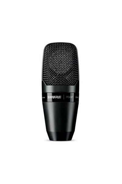 Shure ميكروفون مكثف قلبي الشكل ذو غشاء كبير PGA27-LC - ميكروفون سلكي احترافي للاستوديو R
