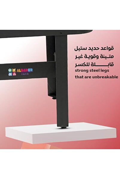 ALBADER طاولة هوكي هوائية فاخرة، طاولة منافسة داخلية، طاولة هوكي أركيد للأطفال والكبار