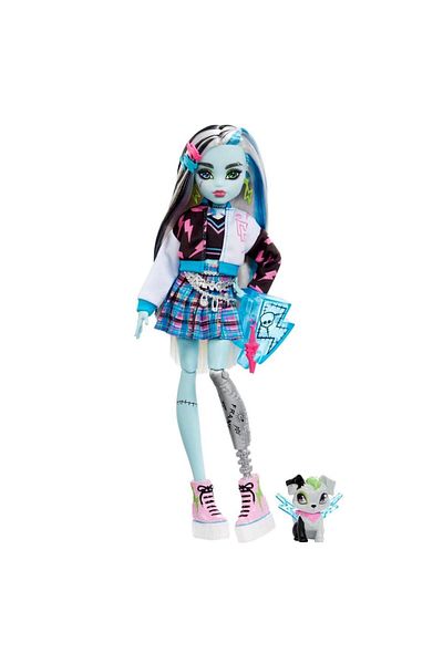 MONSTER HIGH Monster High Frankie Stein doll, with pet and accessories