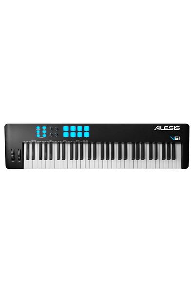 ALESIS V61 II – 61-Key USB MIDI Keyboard Controller with Assignable Pads and Knobs