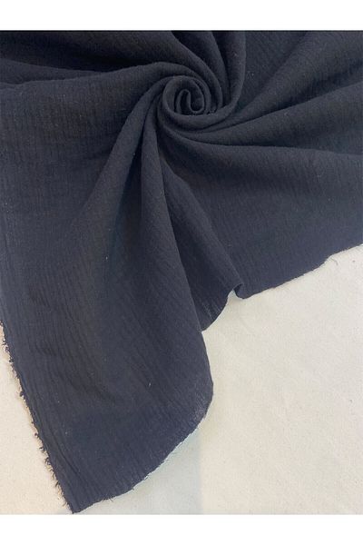 Yiğit Kumaş Black Muslin Fabric