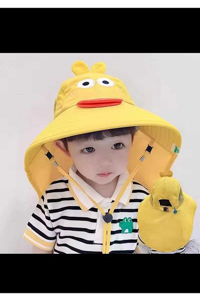 EMKSHOP Uv Protection Extra Wide Children's Hat with Whistle (3-10 Years) (Breathable Fabric)